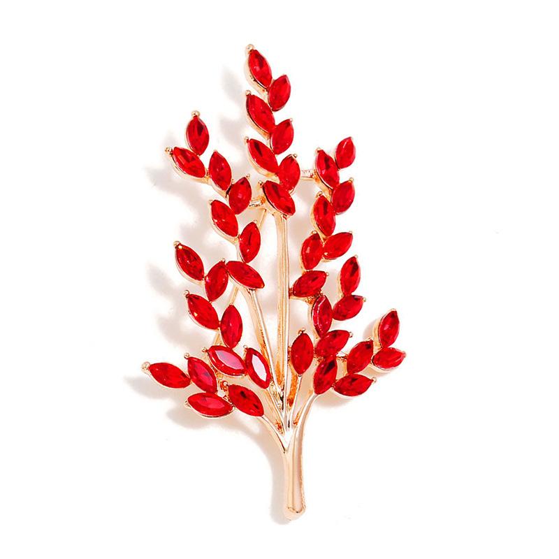 Брошь в виде колоса пшеницы, высококачественный женский универсальный хрустальный корсаж, нишевый дизайн, булавка, аксессуары для одежды