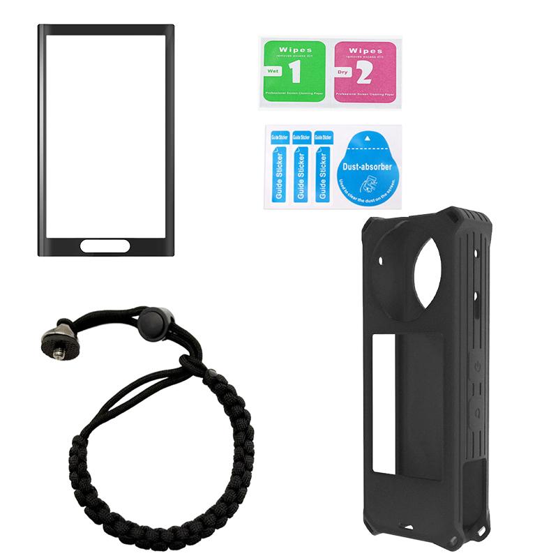 Набор аксессуаров для Insta360 X5 Закаленная стеклянная пленка для селфи-палка Силиконовый защитный чехол Мотоциклетный кронштейн для Insta360 X5