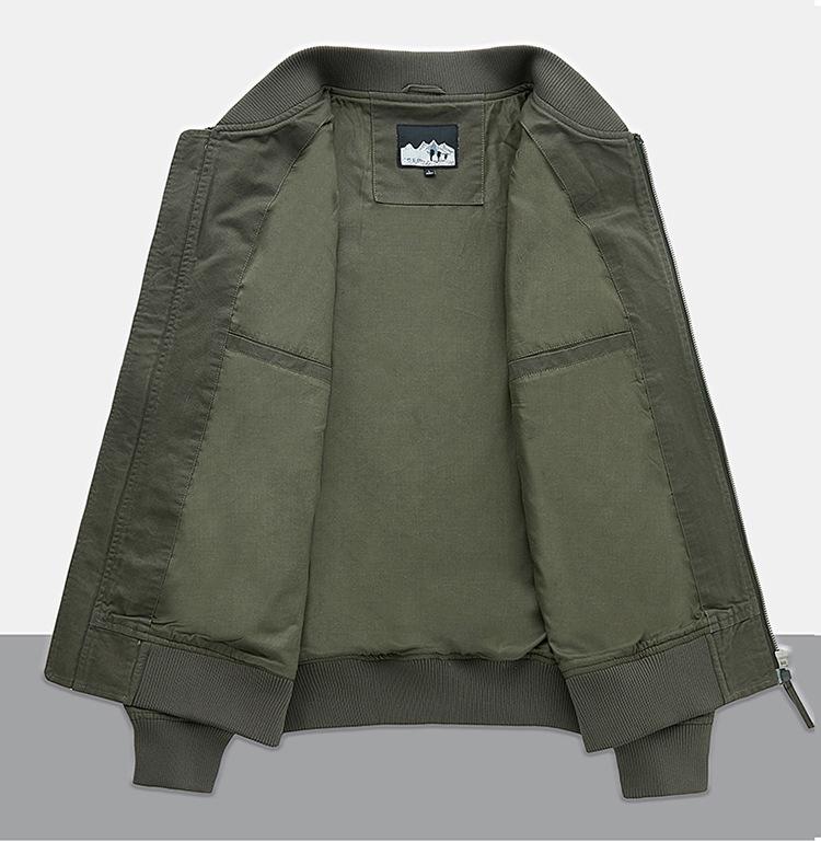 Мужская куртка-пилот МА-1: Мотоциклетное пальто на весну/осень, большого размера, однотонная военная летная униформа