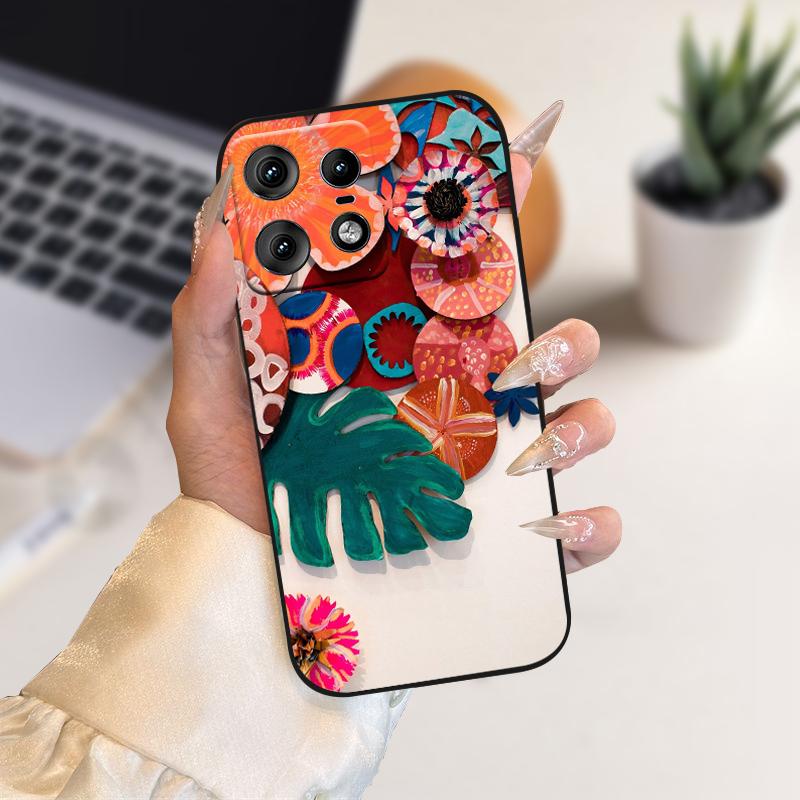 Чехол Для Motorola Edge50 Pro Capa 50s Pro Милый Мягкий Силиконовый ТПУ Чехол Для Телефона Для Moto Edge 50 Fusion 5G Ударопрочный Бампер Fundas