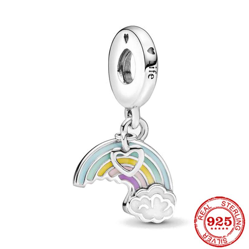 Новый сэндвич-светлячок Мандала Радуга Бокал для вина подходит Silverfasion оригинальный браслет из бисера для женщин ювелирные изделия своими руками
