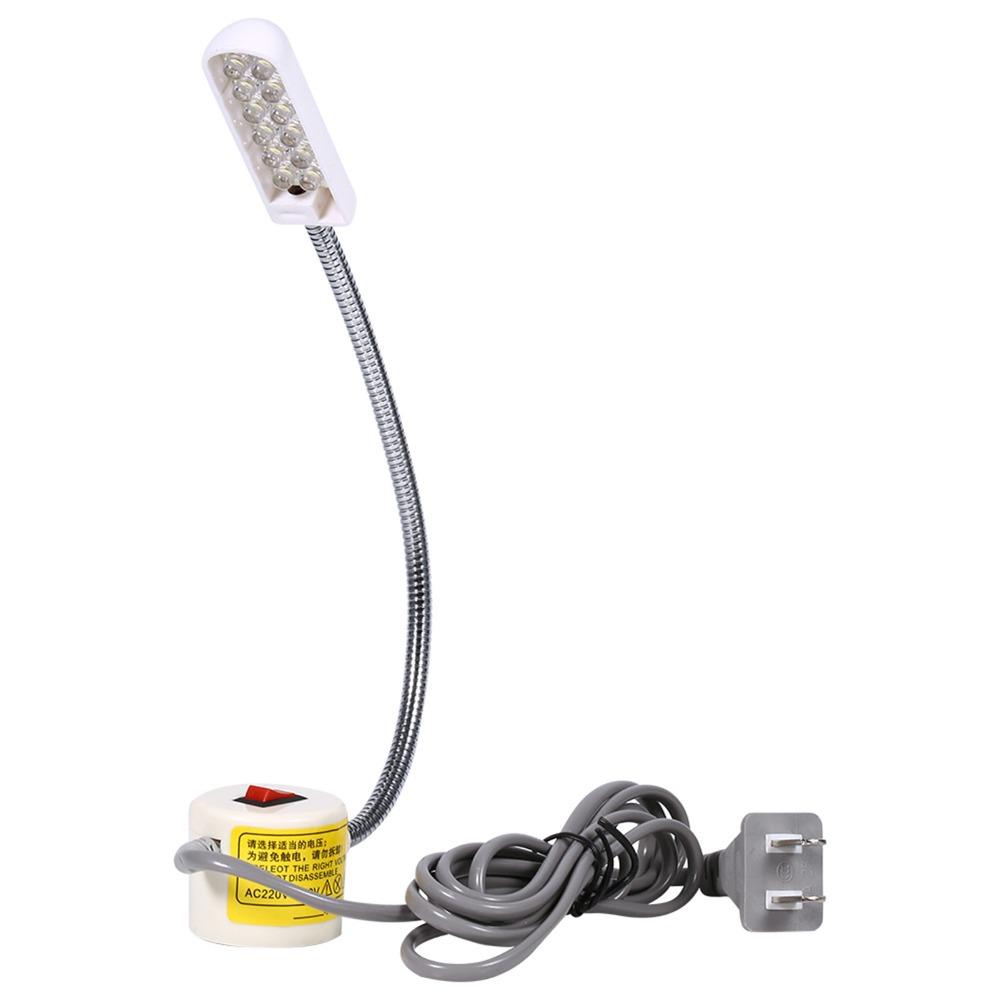 Flexible Gooseneck LED Work Lamp Magnetic Mounting Base Sewing Machine Lamp  Home Tailor Store