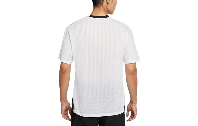 Nike T Shirts Men's White Crew Neck Moderate Straight Fit DD1704-100