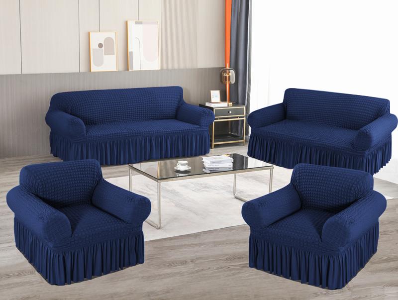 Чехол для дивана в клетку из жатого хлопка, эластичный чехол для дивана, европейские чехлы, чехол для кресла, чехол для углового дивана, чехол для дивана 1/2/3/4, сиденье для гостиной