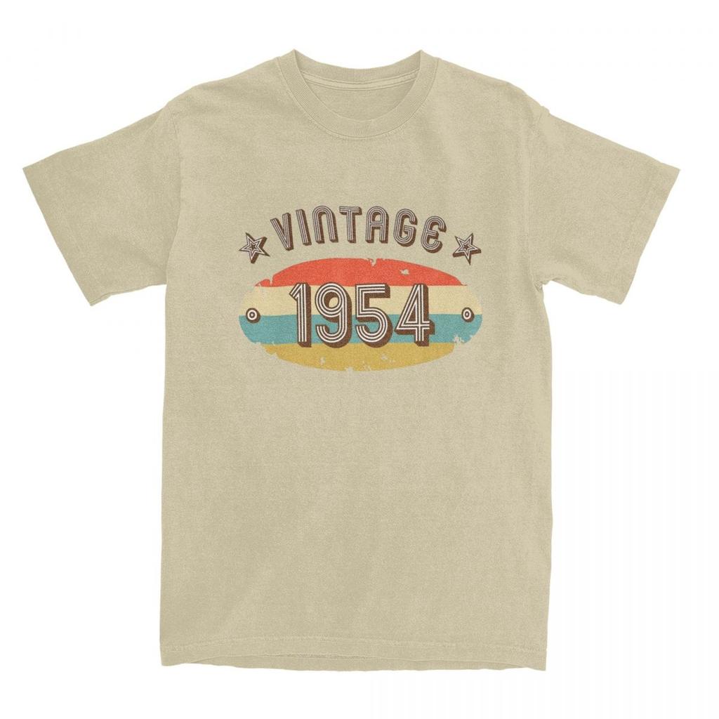 1954 Винтажная рубашка в честь 70-летия, мужская и женская хлопковая креативная футболка с коротким рукавом для людей в возрасте 70 лет