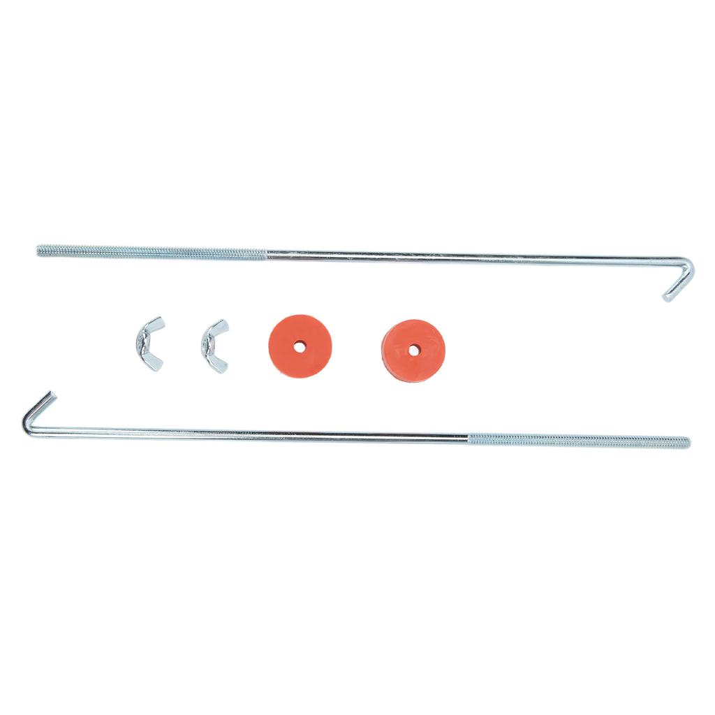 Universal 12in J Hook Battery Hold Down Bolts Professional with Washer Wing Nut for Car