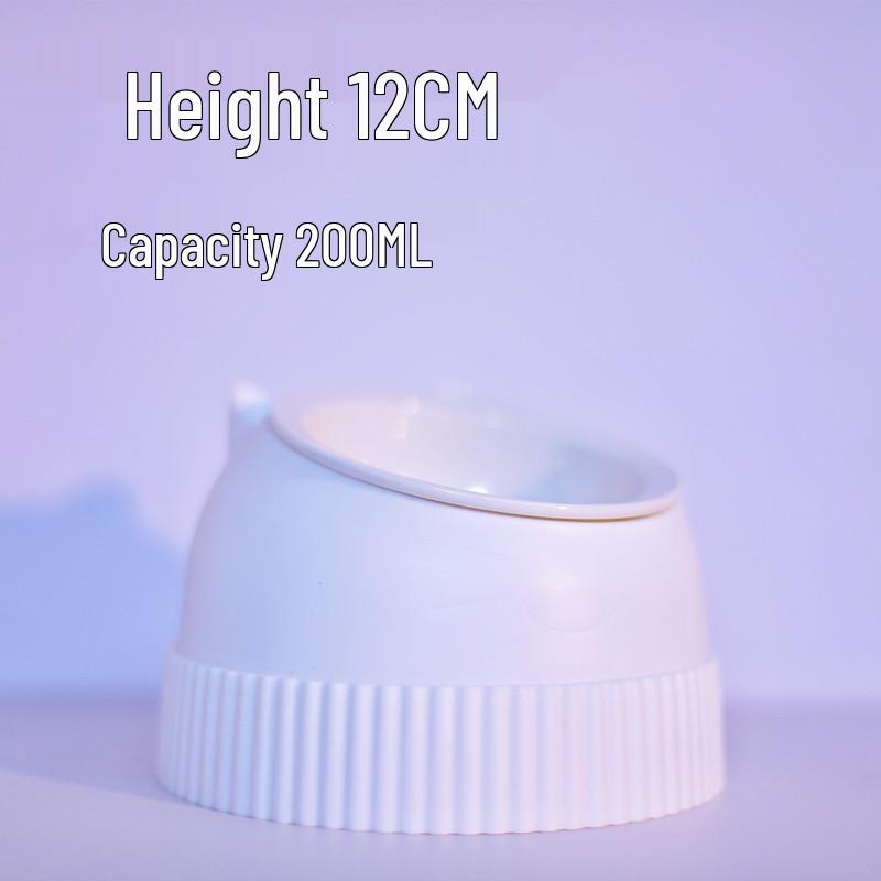 Приподнятые миски для питомцев из нержавеющей стали и керамики - Конструкция против опрокидывания для кошек и собак, Защищает шейные позвонки, Набор с двойной миской