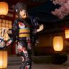 1pc Black Yukata Girl Figure - Ambiance Desktop Decoration Collectible Figurine, Essential Gift for Festivals and Birthdays.