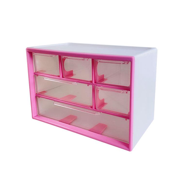 Прозрачный органайзер для украшений и аксессуаров для волос из девяти сеток для хранения на рабочем столе