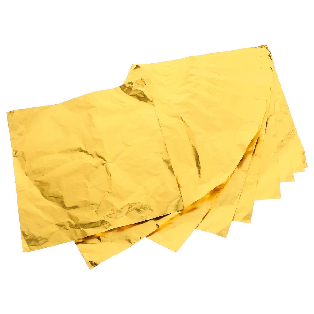 100Pcs Food Packaging Aluminum Foil Heavy Duty Non-Stick Grilling Material for Bbq Baking Cooking Freezer Safe Tin Foil Paper