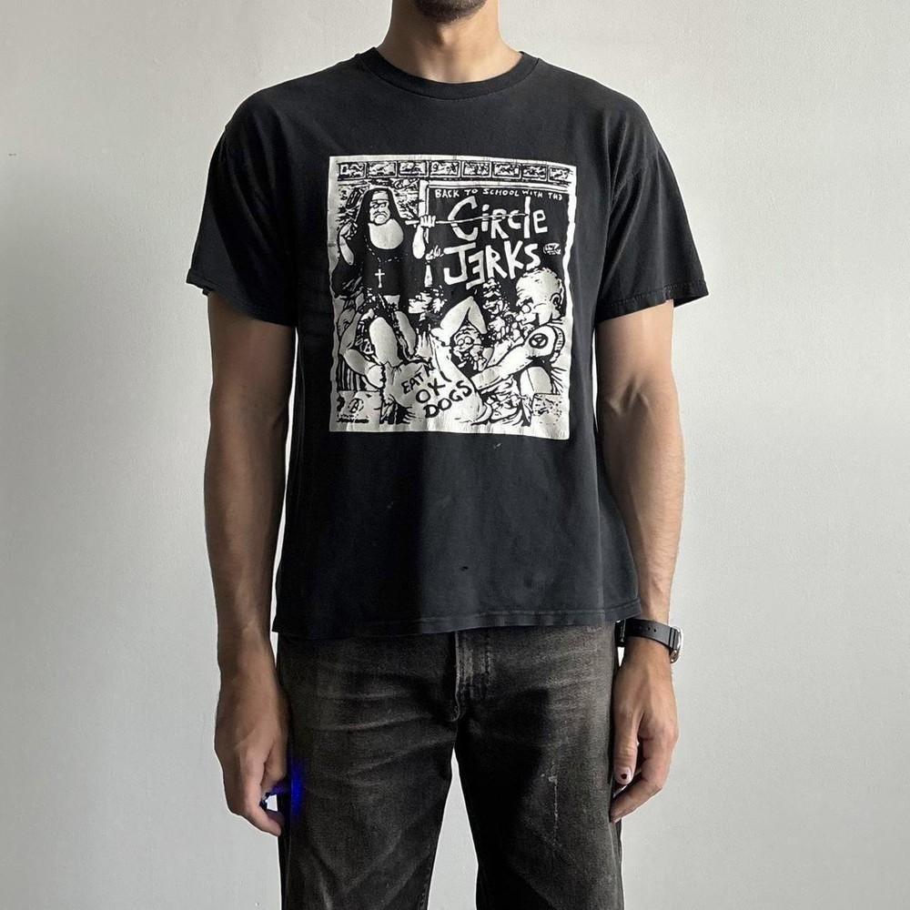 Reprint Circle Jerks band Short Sleeve Unisex T shirt classic style NH20195 Unisex T-Shirt