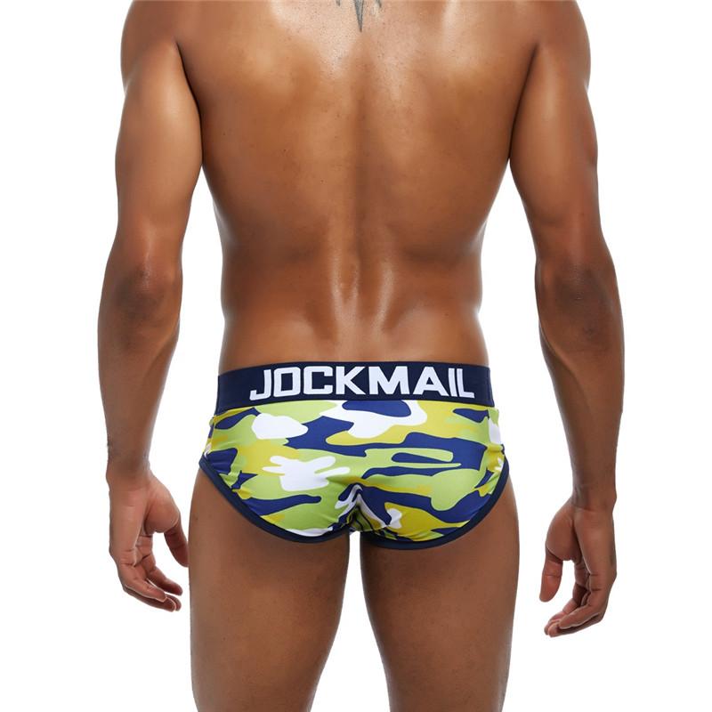 Трусы JOCKMAIL Мужское нижнее белье с камуфляжным принтом Спортивные трусы с низкой посадкой