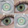 Eyeshare 1 Pair Green Color Cosplay Lens Hot Sale Contact Lenses for Role Playing Anime Eye Makeup Halloween Softlens