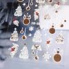 1 Sheet Christmas Nail Art Sticker Waterproof 3D Embossment Santa Claus Snowman Elk
