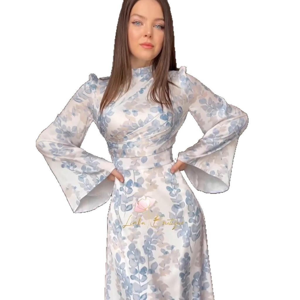 Новая европейская и американская женская одежда мода темперамент стройное и тонкое платье платье А-силуэта