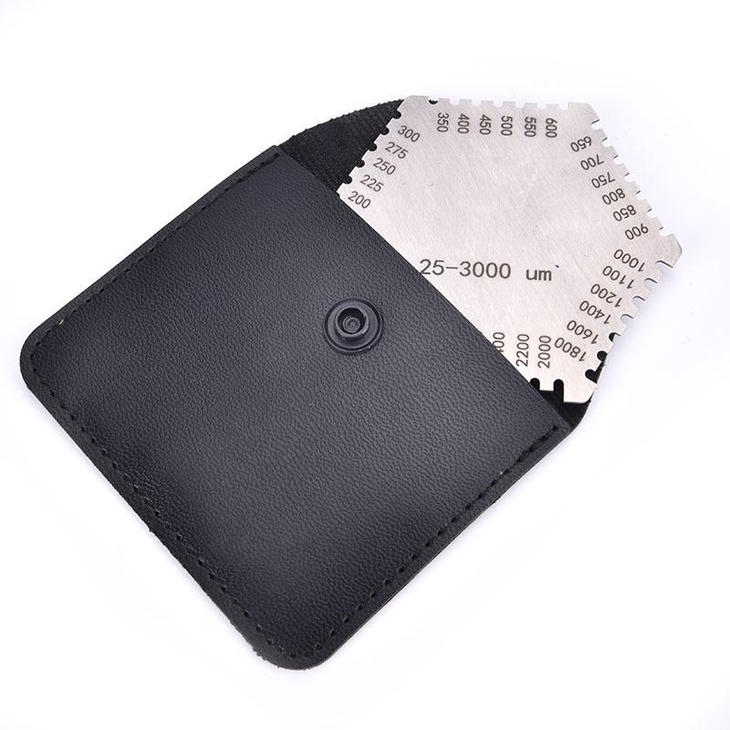 Wet Film Comb Gauge Coating Thickness Meter Tester Tool 25-3000Um Silver