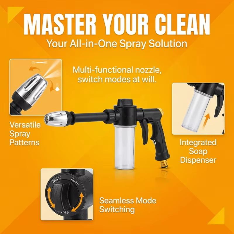 Garden Hose Nozzle High Pressure Designed for Car and RV Foam Cleaning
