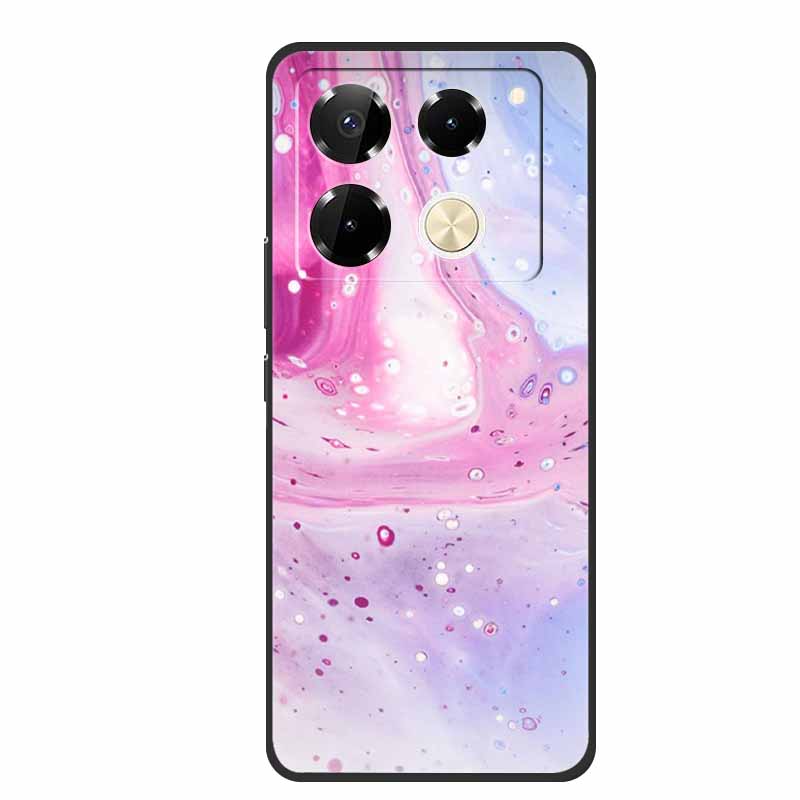 Чехол для Infinix Note 40 Pro 5G, мягкий силиконовый чехол из ТПУ, чехлы для телефона для Infinix Note 40 40pro 4G, Цветочки, Милый Coque Fundas