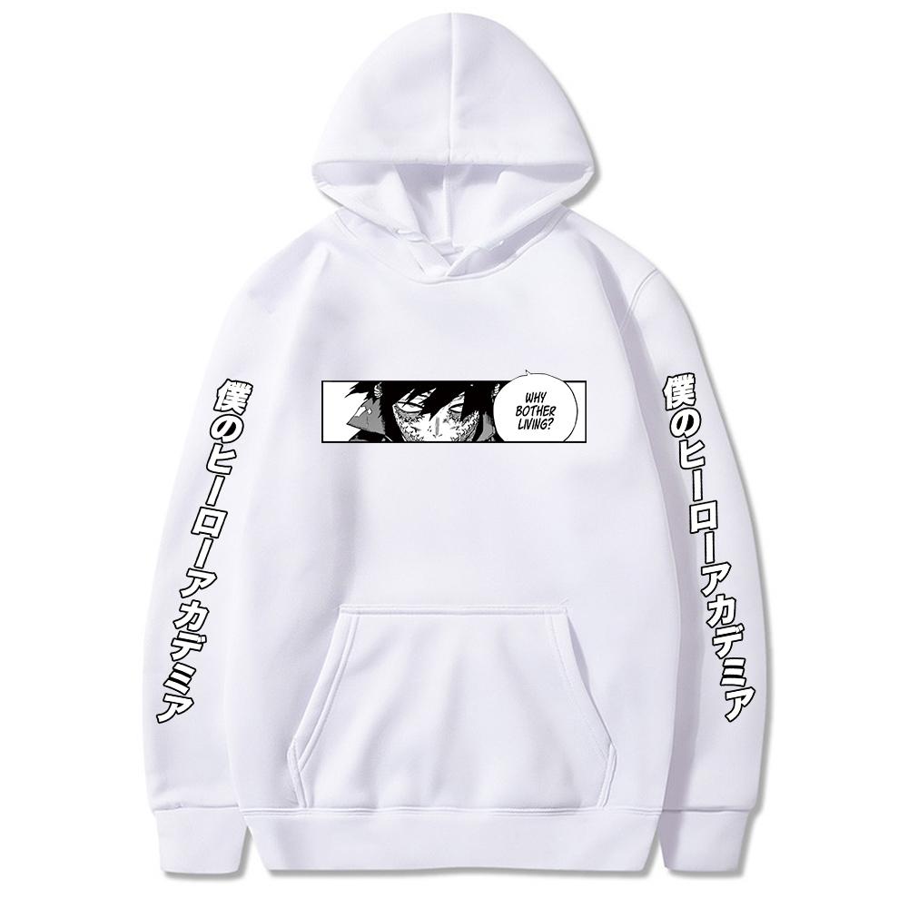 Harajuku Anime My Hero Academia Dabi Printed Hooded Men Women Oversized Hoodies Y2k Streetwear Unisex Classic Simple Sweatshirt