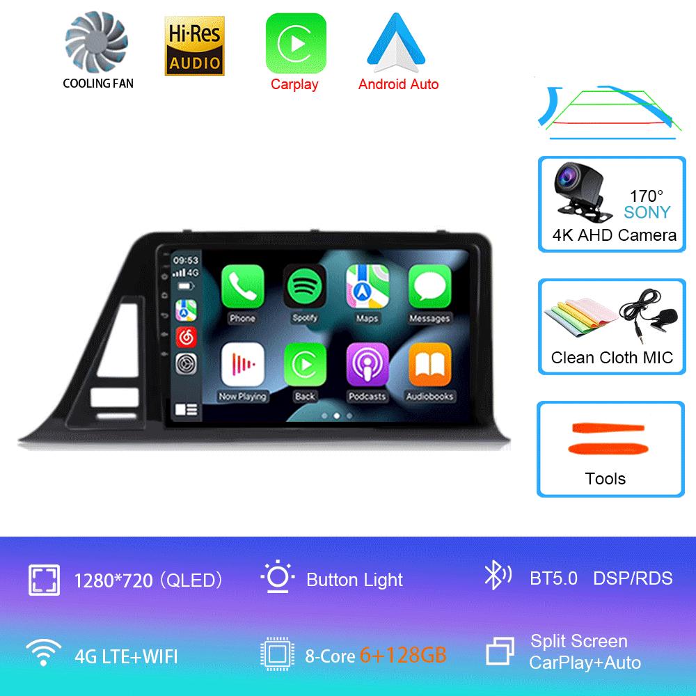 Для Toyota C-HR CHR 2016-2020 автомобильный радиоприемник Android 14 Carplay Auto Screen мультимедийный проигрыватель с правой стороны водителя стерео 2din головное устройство