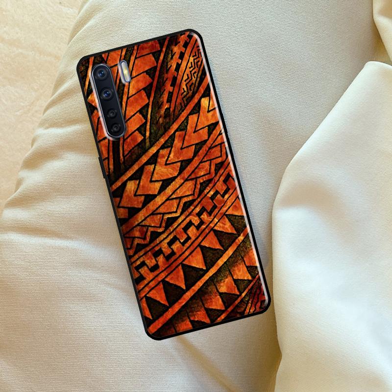 Маори Полинезийский Самоанский Племенной Чехол для OPPO A79 A38 A58 A78 A98 A54 A74 A94 A16 A76 A96 A5 A9 A52 A72 A15 A17 A57 A53S