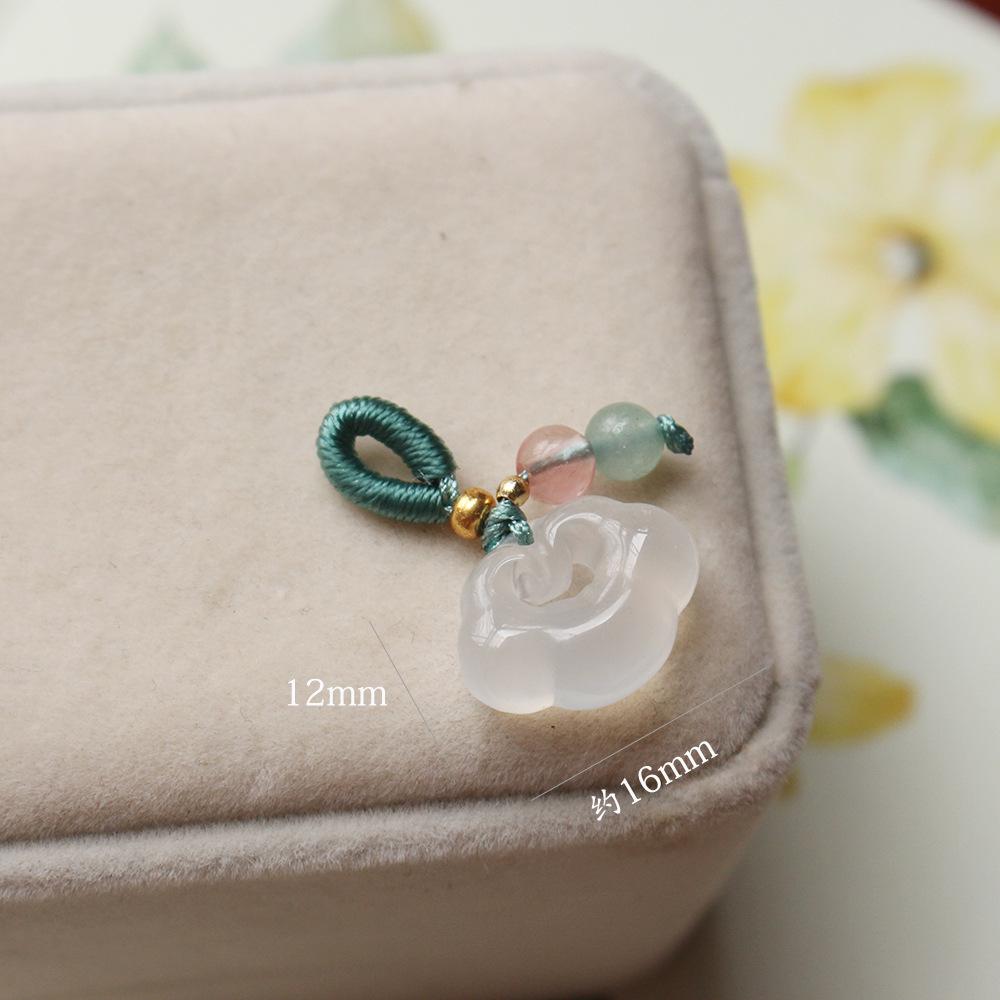 Хэтяньский нефрит агат личи Жуи браслет и кулон набор ювелирных изделий