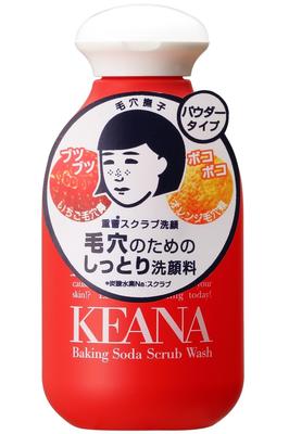 Keana Nadeshiko Пищевая сода для лица Удаляет и увлажняет и смягчает Макияж и очищение лица 100г Скраб, Поры, Кожное сало, Нос, Черные точки, Загрязнения,