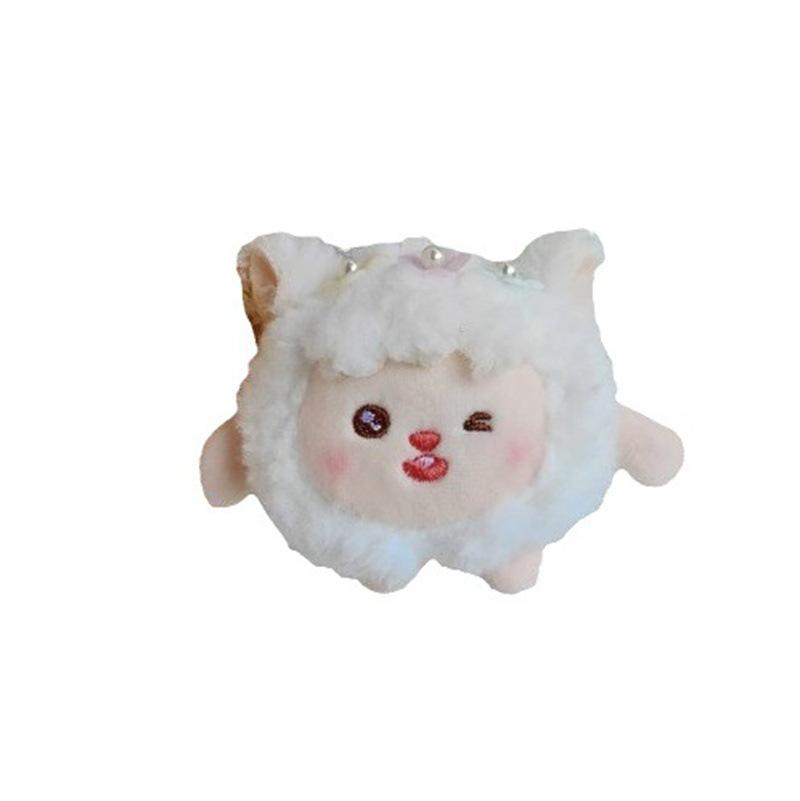 Креативные пищащие куклы Подвеска в виде ягненка Милая плюшевая кукла в виде животного Брелок Мини-кукла-хваталка Подарок