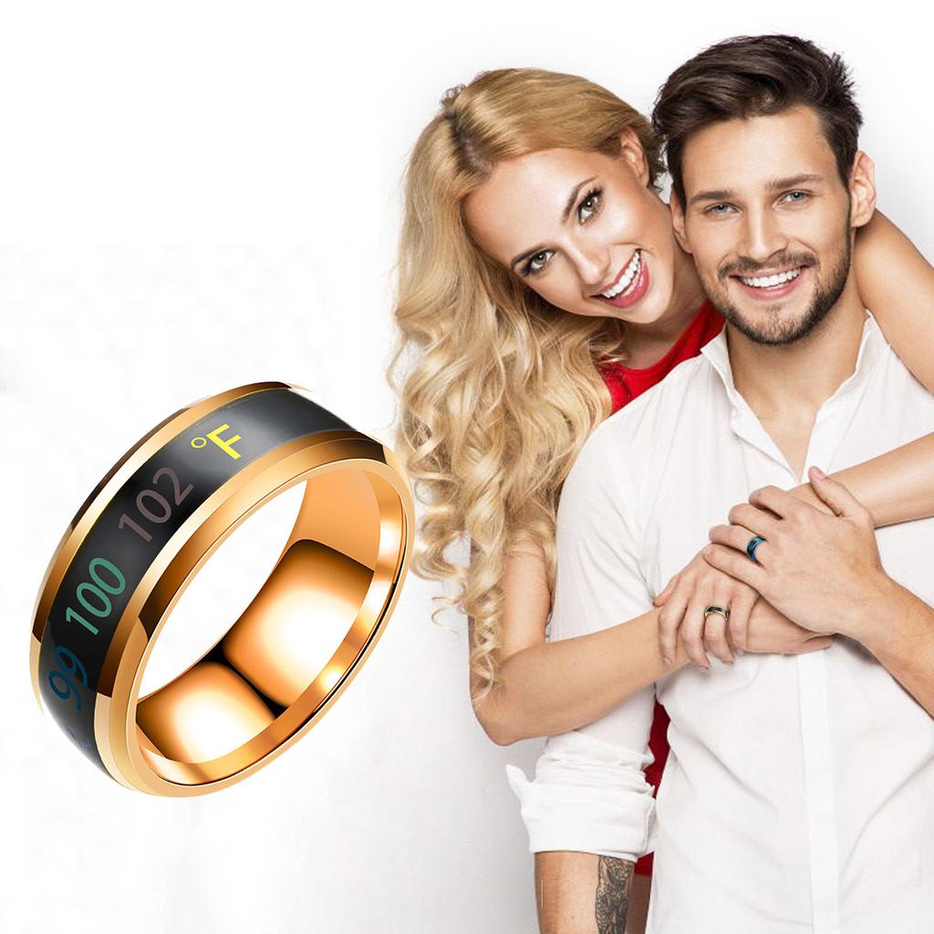 Physical Sensing Temperature Changes Display Ring
