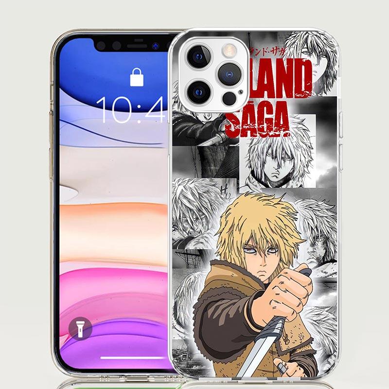 Vinland Saga Phone Case For Apple iPhone 17 Air 16 15 Plus 14 + 13 Mini 12 11 Pro Max 7 8 SE 16Max Soft Shell Cover Coque 17 Air