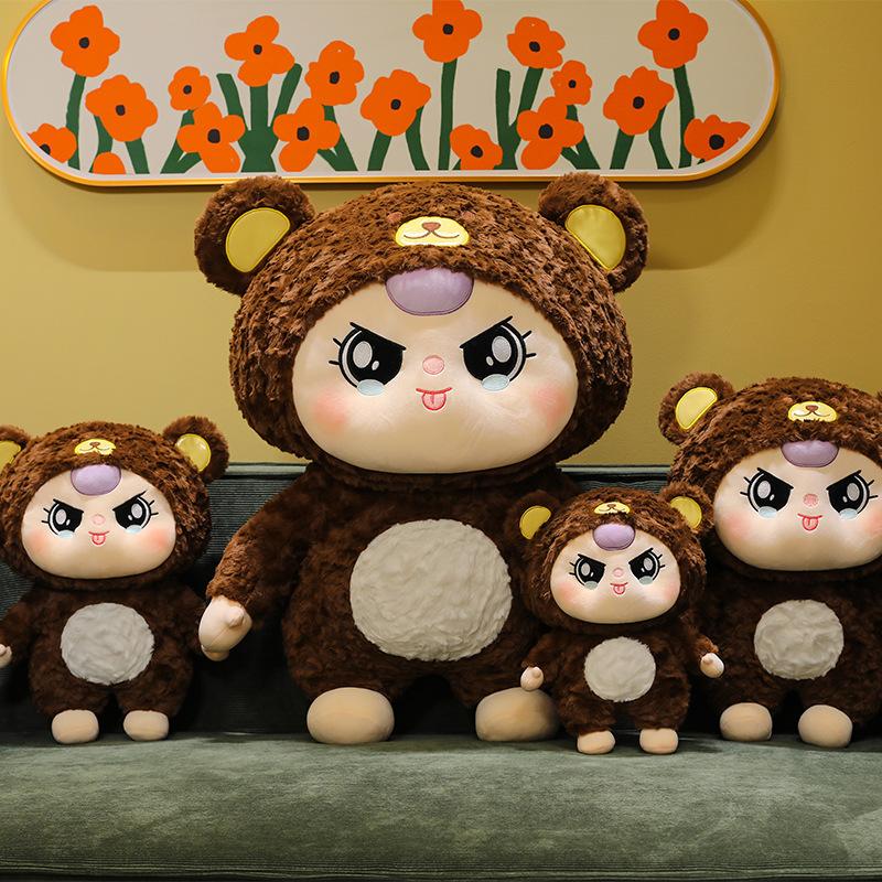 Новый ребенок трехлетний декоративная подушка плюшевая игрушка кукла вислоухий креативная кукла кукла-кролик