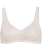 Bra Made of Mesh Material That Dig In Upper Comfortable To Wear Wireless Bra BHK125 BR [Wacoal] Non-wired Cotton-blend Won't (straps, Underwire, Back)