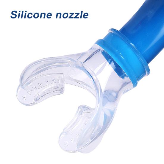 Трубка для обучения плаванию с трубкой для дайвинга, дыхательная трубка с оголовьем, жидкий силиконовый загубник, трубка для взрослых и детей