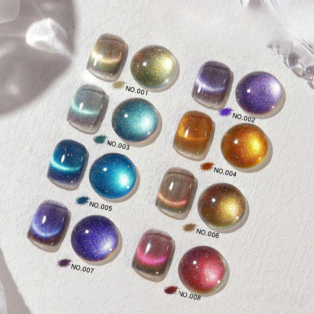 8 мл кошачий глаз магнитный лак для ногтей лазерный магнит синий кристалл УФ-светодиодный лак для ногтей для арт-дизайна маникюра