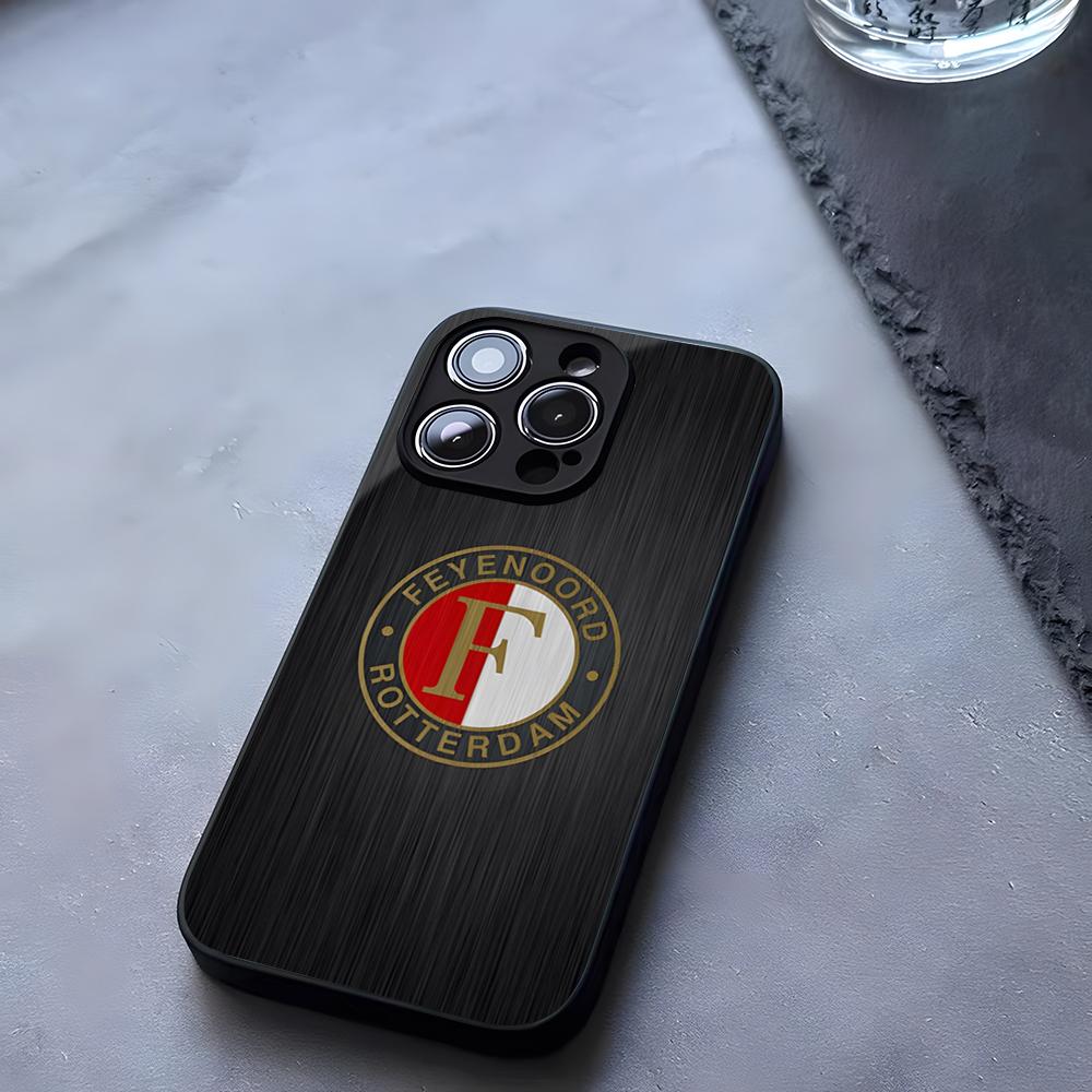 Чехол для телефона футбольного клуба F-FeyenoordS Закаленное стекло Для IPhone 17 13 14 16 12 15 11 Pro Max Plus Mini X XR SE2020 Coque