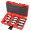 652F 12Pcs Hexagon Socket Spanner Set 1/2inch Drives Hexagon Bit Socket Set Allen Socket Set Hand Tool with Storage Case