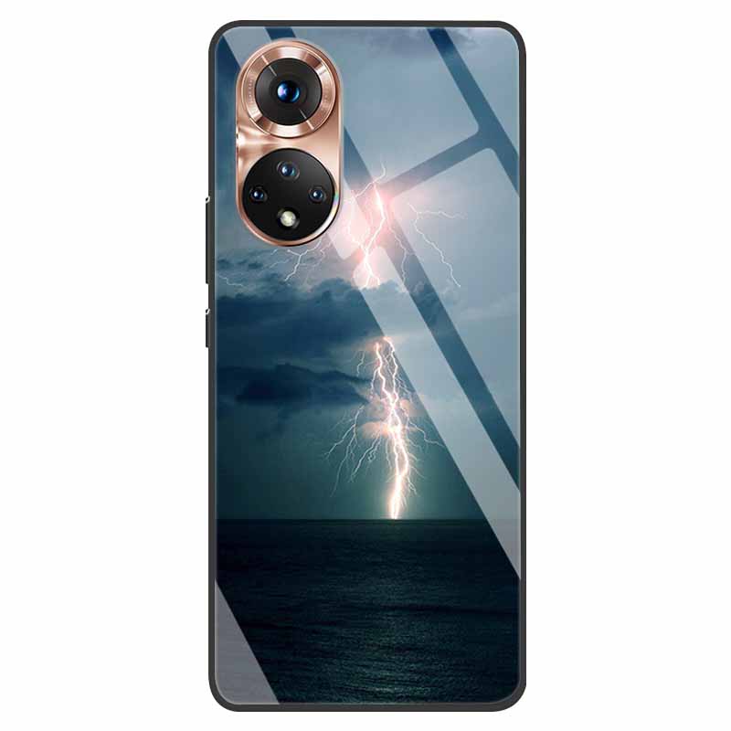 Роскошный чехол для Huawei Honor 50 Чехол Закаленное Стекло Чехол для Телефона Huawei Honor 50 Honor50 6.57" Coque Сумка Модный Бампер