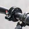 Q-shaped bicycle bell 100db - black