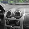 Настоящее Мягкое Углеродное Волокно Для Renault Dacia Duster 2013 2014 2015 2016 2017 2018 Автомобиль Центральная Консоль Вентиляционное Отверстие Наклейка Аксессуары.