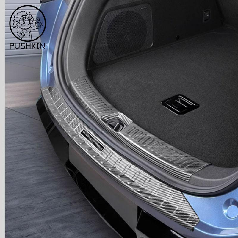 Для BYD Sealion 7 Sea Lion 07 EV 2026 2025 Нержавеющая сталь Черный Защитная накладка на задний багажник Автомобиль Антиударная/Пылезащитная Накладка на порог Декоративная накладка