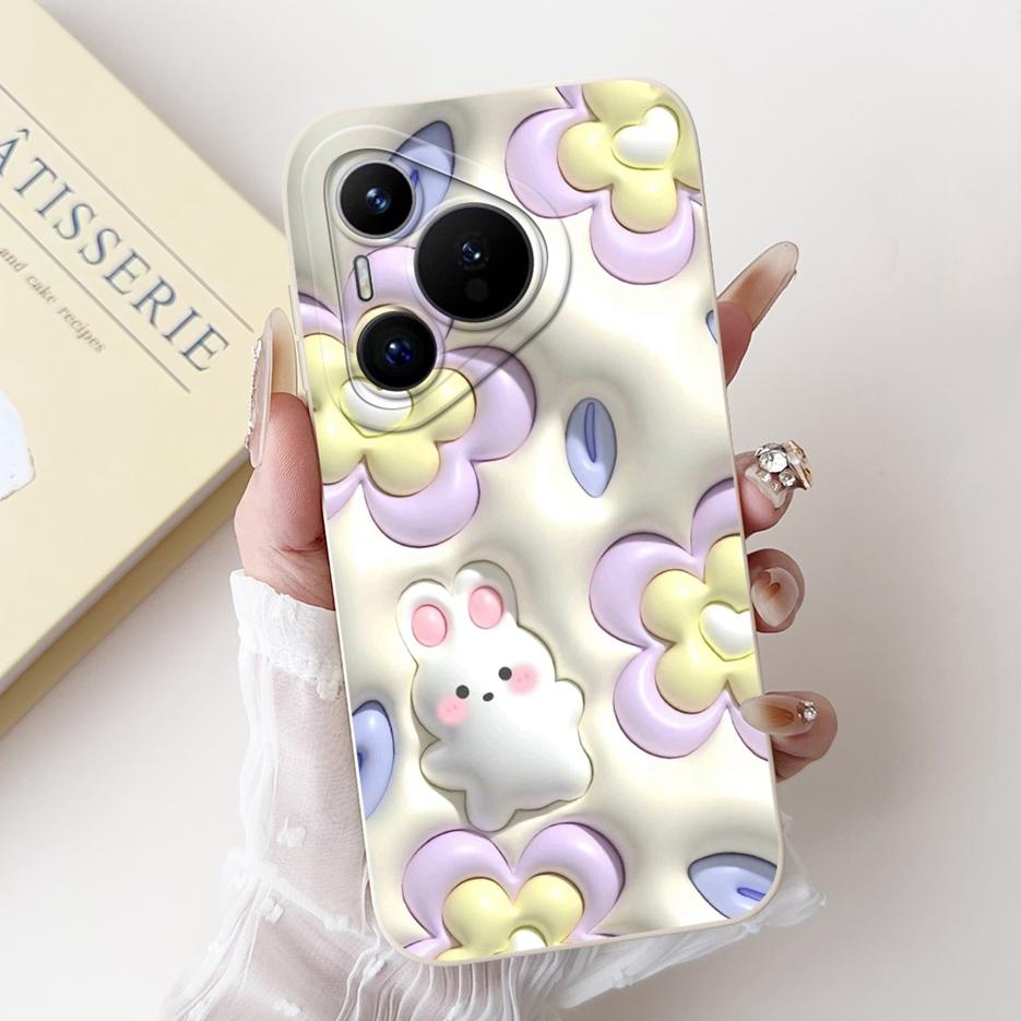Чехол для Huawei Pura 70 Pro 5G Милый мультяшный чехол Ударопрочный Мягкий ТПУ Чехлы для телефона Для Huawei Pura 70 Pro Plus Pura70 Pro+ Fundas