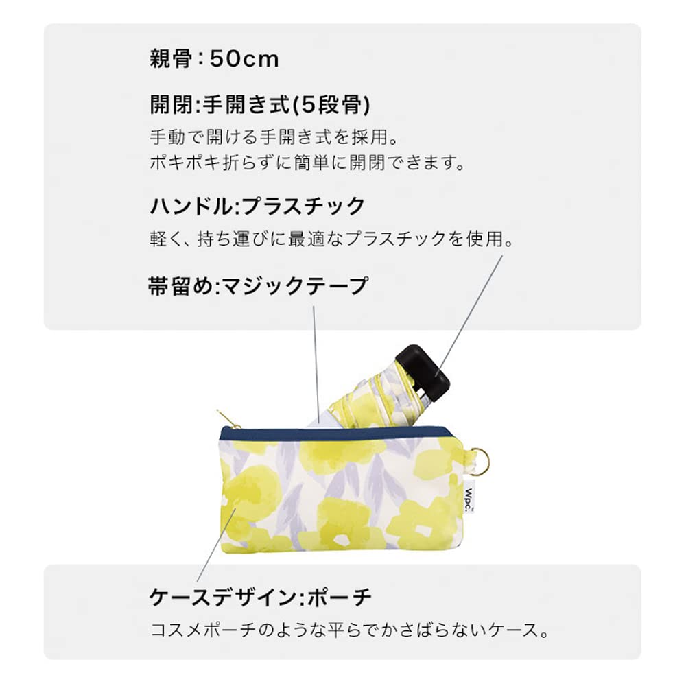 Зонт Градиент Цветок Мини Желтый 50см Для Солнечной или Дождливой Погоды Складной Зонт Wpc. Женские 2465-171