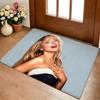 S-Sabrina Carpenter Floor Mat Cozy Flannel Soft Thick Non-Slip Mat For Living Room Bedroom Kitchen Decor Rugs
