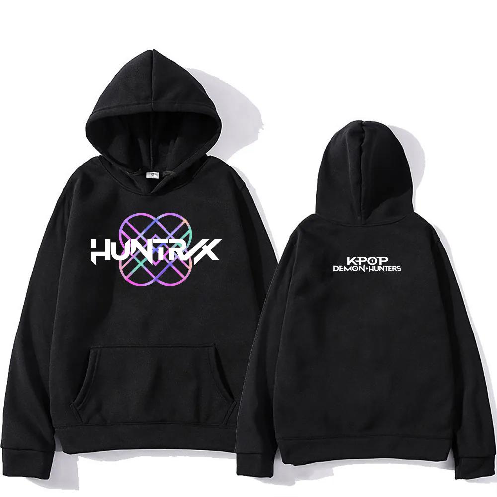 Худи Huntrix Girl 2025 Фильм Охотники на демонов Модные Худи для мужчин/женщин Харадзюку Зимняя одежда Пуловер Толстовка Винтаж