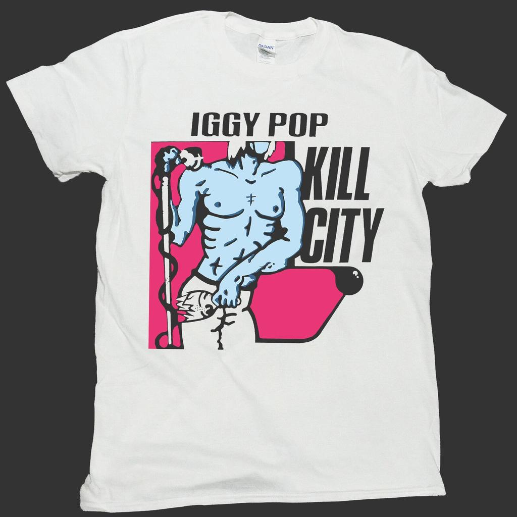 Unisex shirt Cotton Oversize Large Size Iggy Pop Punk Rock S-3XL