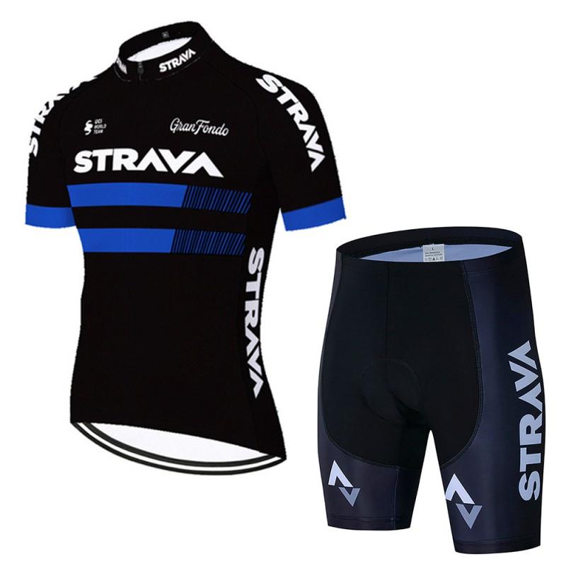 Mens Cycling Jersey Short Sleeve Set Breathable Quick-Dry Bike Apparel Road Mountain Riding