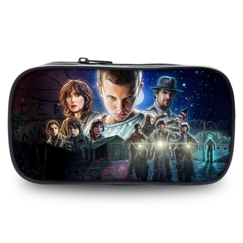Вместительный пенал Stranger Things из ткани Оксфорд для студентов, универсальный дизайн