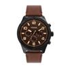 BROX Multifunction Brown Leather Watch