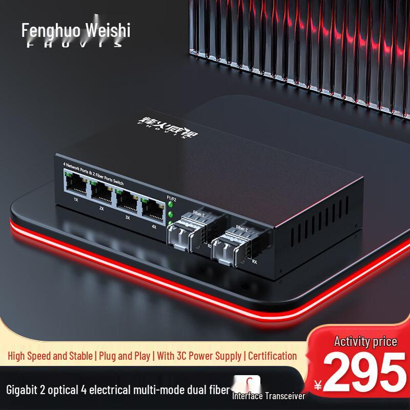 Fenghuo Weisight Gigabit Multimode Fiber Media Converter