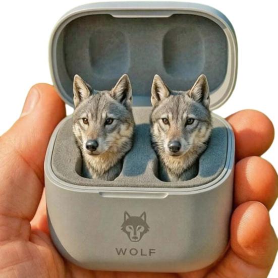 Милые Беспроводные Наушники Bluetooth в Форме Животных 3D Лягушка Орел Зебра Волк Лев Животное с Зарядным Кейсом для Подростков Взрослых